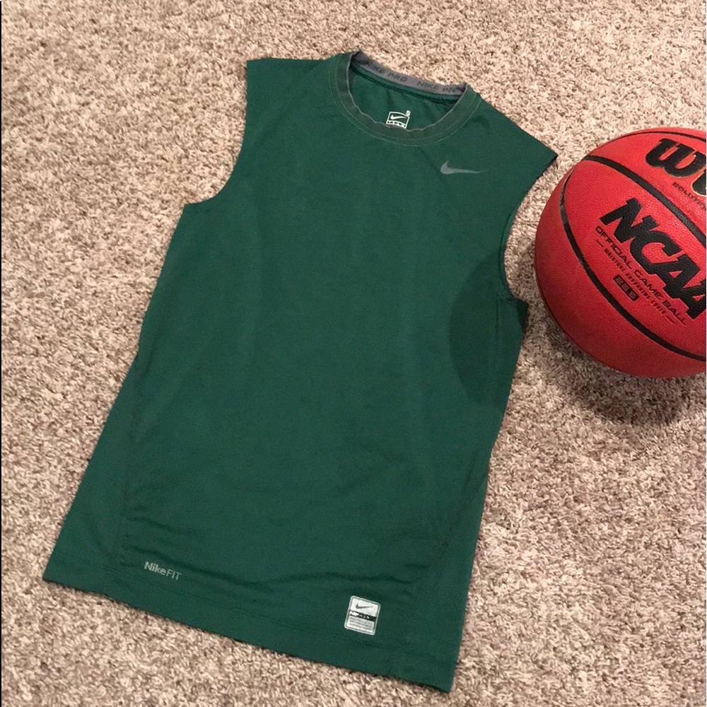Nike Fit Dry Pro Sleeveless Green Size Small